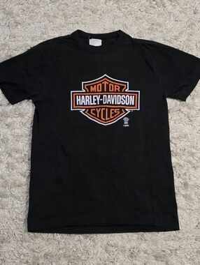 VTG 80s Rocky's Harley-Davidson Graphic Tee L